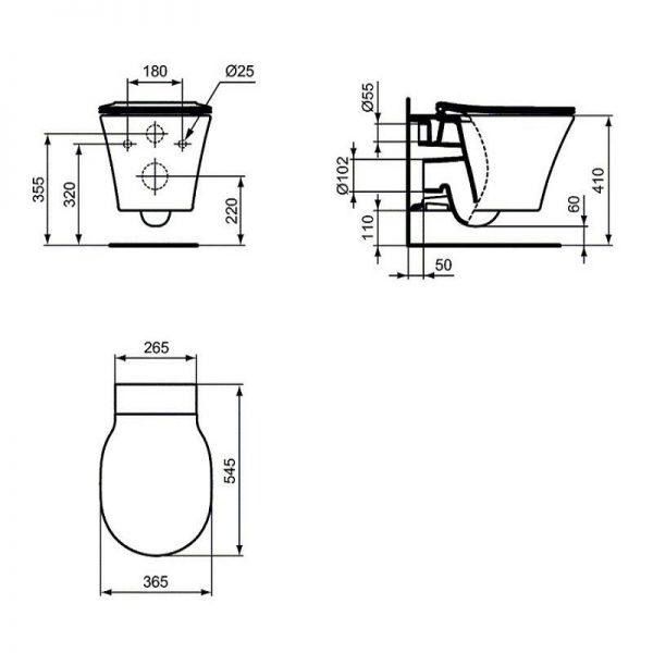 aquablade® connect air e005401 ideal standard stenna toaletna chinia shema