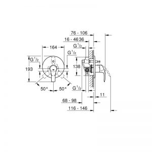 eurosmart 33305002 grohe smesitel za vgrazhdane shema