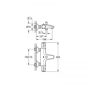 grohtherm 800 34567000 grohe termostaten smesitel shema